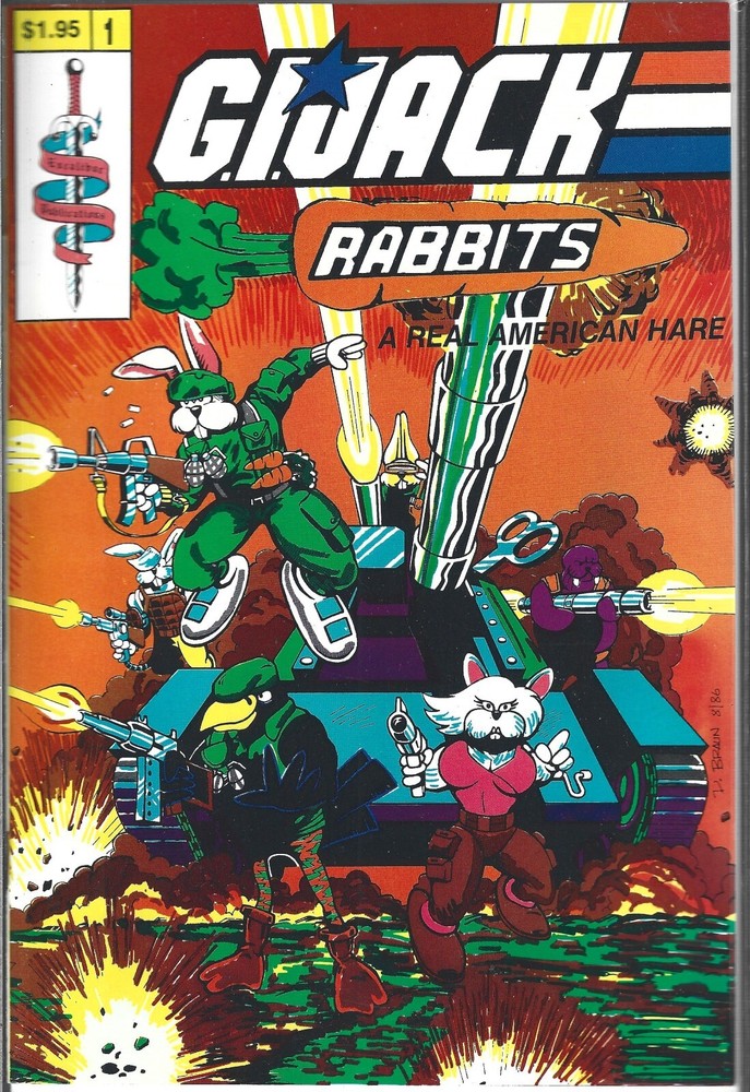 GI JACK RABBITS A REAL AMERICAN HARE #1 (VF/NM) HIGH GRADE COPPER, GI JOE PARODY