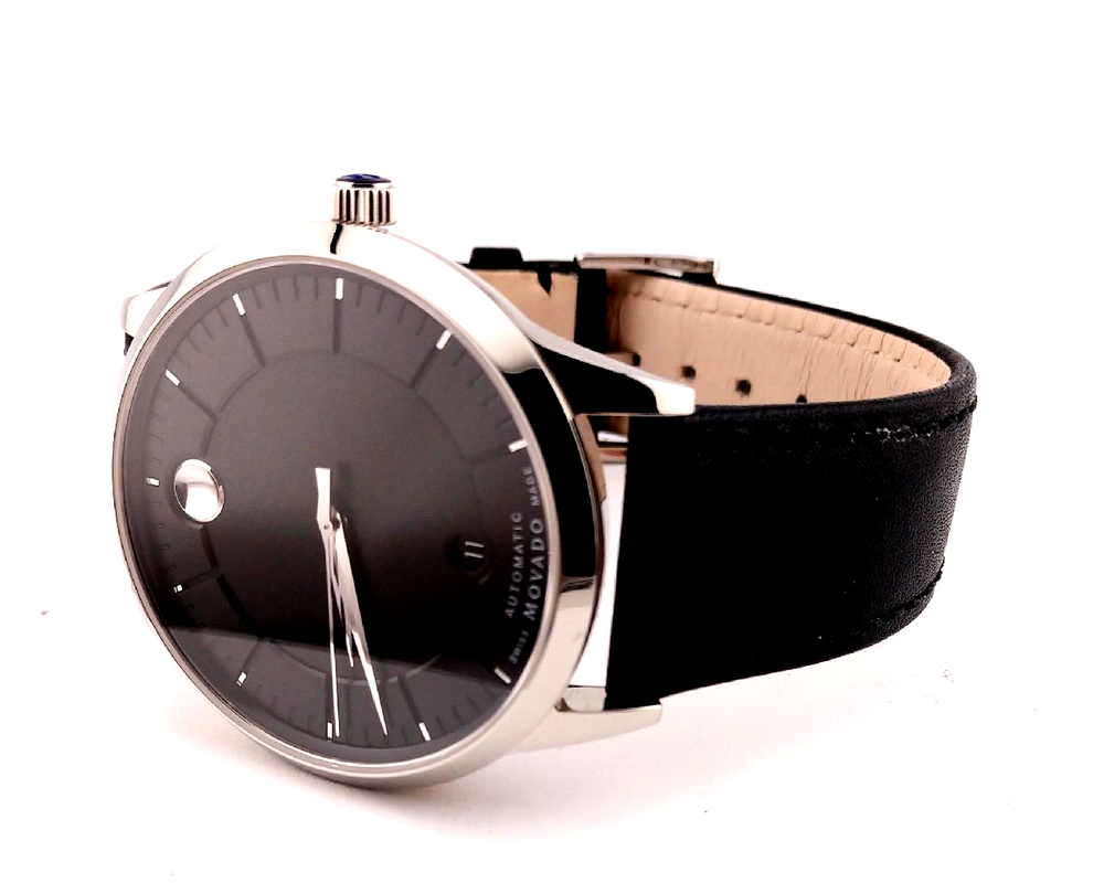 Movado Men's Museum Automatic Swiss  SS W/BlkDial #49.1.14.1260 ~ New Display