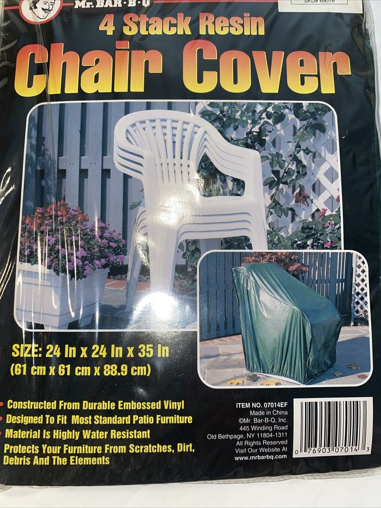 Mr Bar B Q 4 Stack Resin Chair Cover