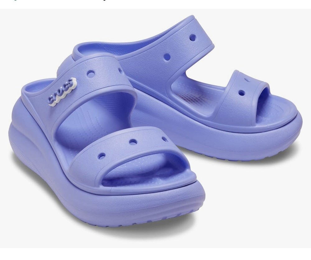 Crocs unisex-adult Crush Platform Sandals 8 Lilac