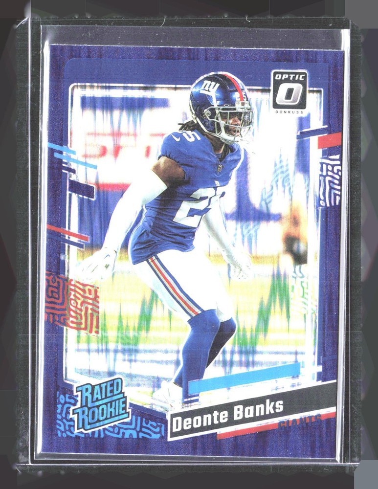 2023 Panini Donruss Optic Deonte Banks RC Purple Shock Prizm #278