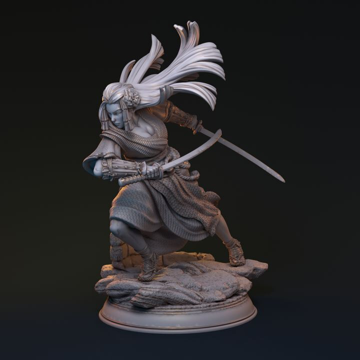 Ayakashi 3d printed model by Hardwitch Games RPG/D&D, Unpainted/Unassembled 32mm