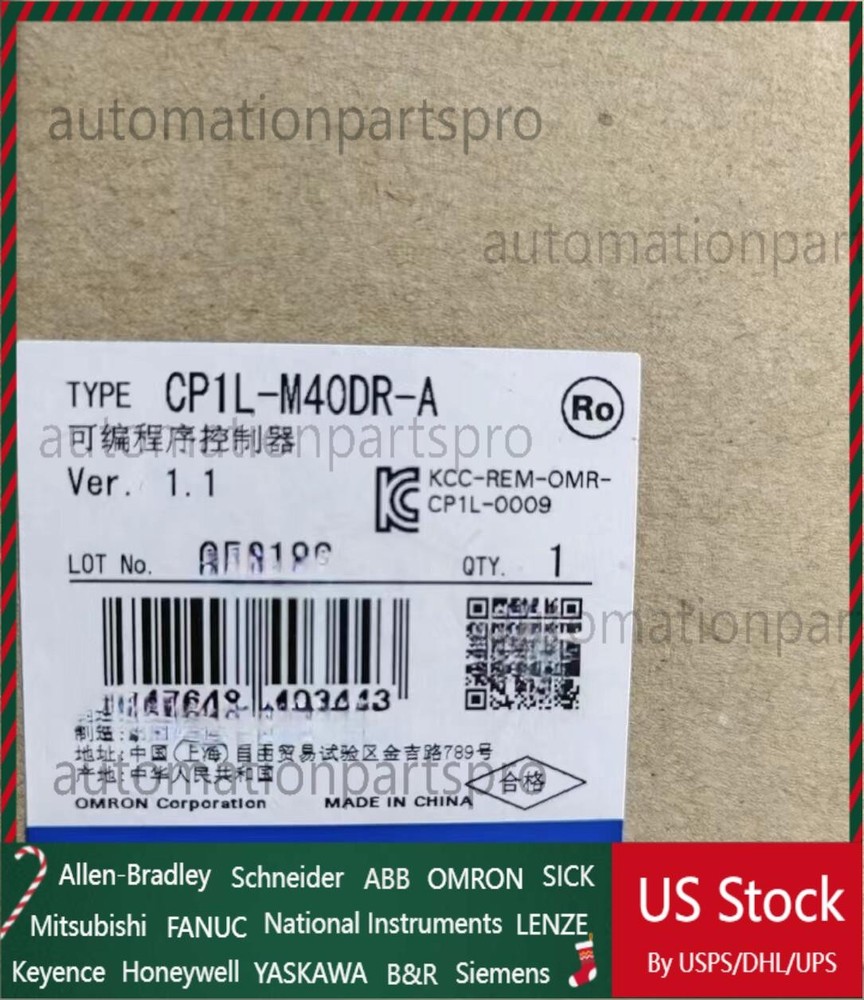 1pcs New Omron Brand New CP1L-M40DR-A PLC Module  US Free TAX