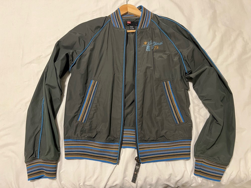 Diesel Y2K Nylon Track Jacket / Bomber 2000’s Era Men’s Size L