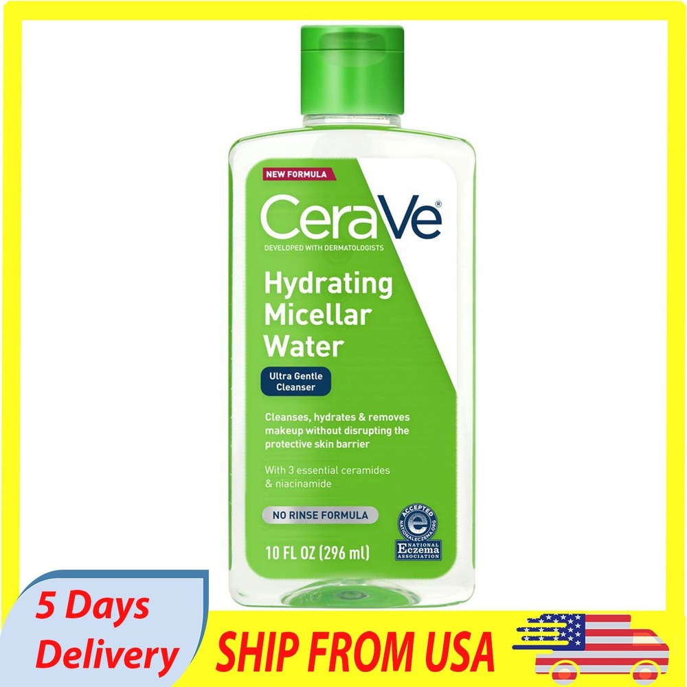CeraVe Hydrating Micellar Water Cleanser & Makeup Remover 10 Fl Oz