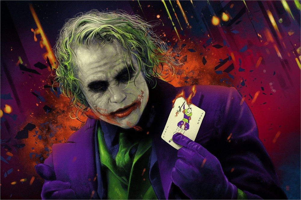 The Joker (Red Variant) by Vance Kelly 8/85 36x24 Screen Print Movie Poster