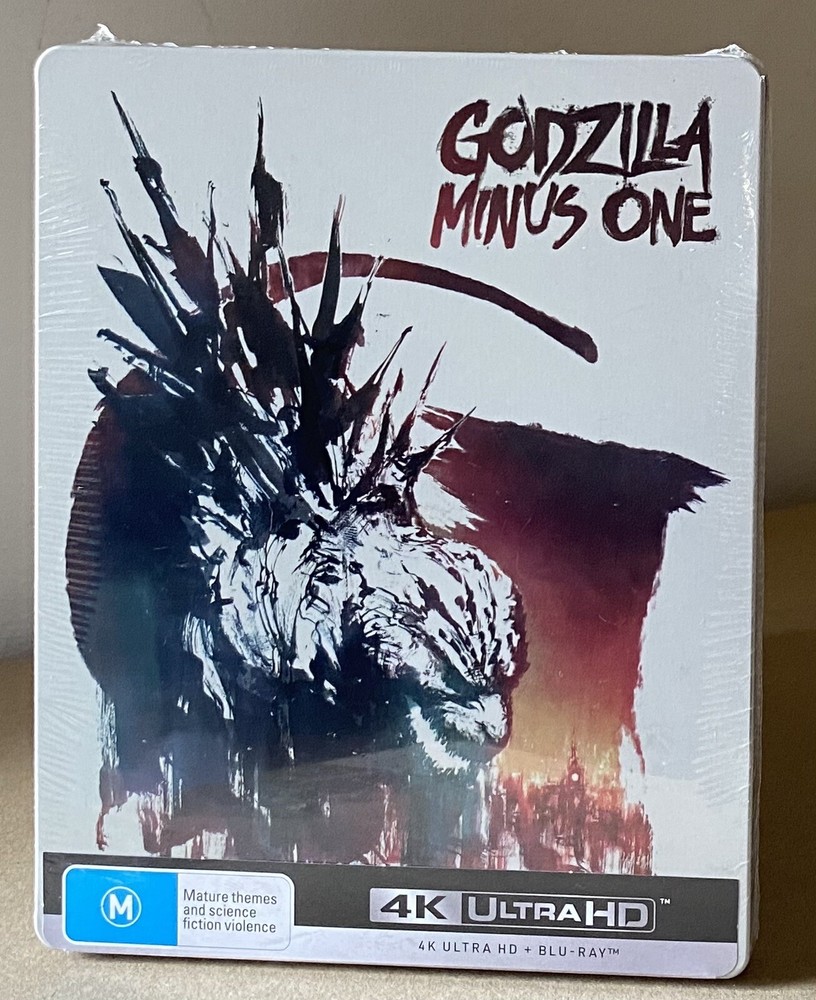 Godzilla Minus One 4K Ultra HD Blu-ray Steelbook Region B Brand New Free Post