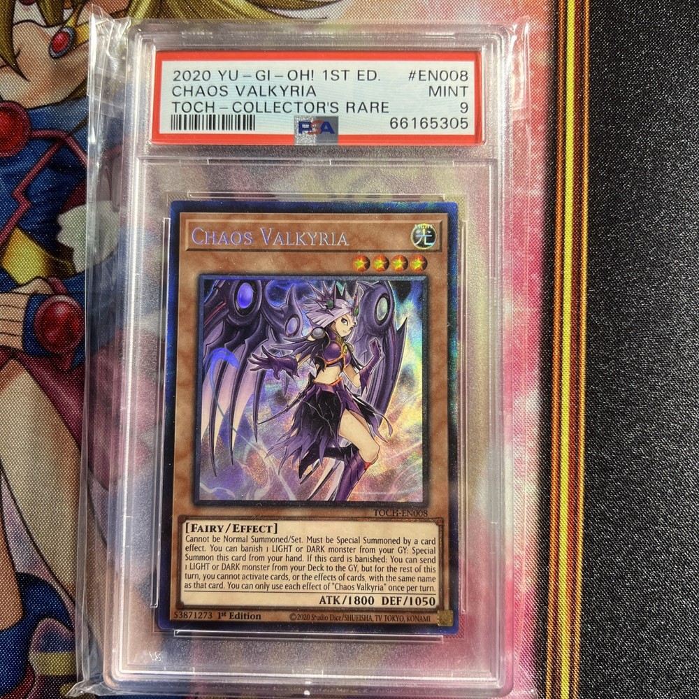 Yugioh CHAOS VALKYRIA TOCH-EN008 Collectors Rare CR 1st Edition PSA 9 Toon Chaos
