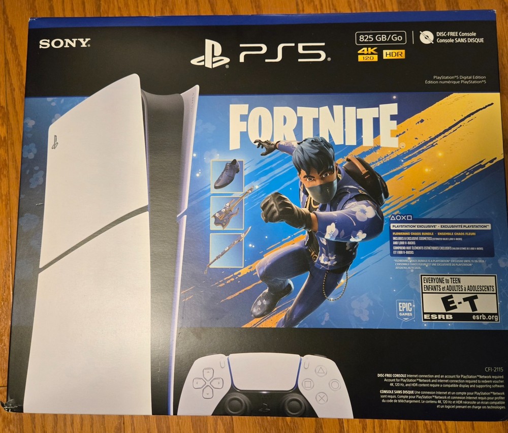 Sony PlayStation 5 Slim Digital Edition 825GB 4K Console (Fortnite Edition) New