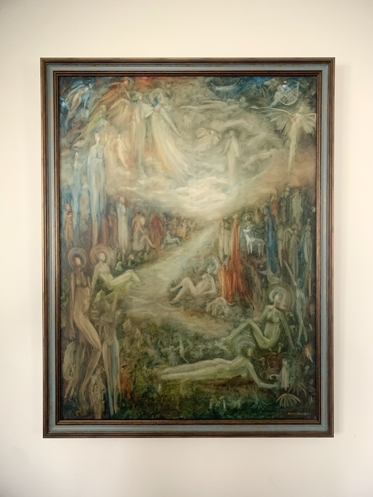 Original Framed Oil Painting on Canvas “River Of Light” By Chip Ghigna 40” x 30”
