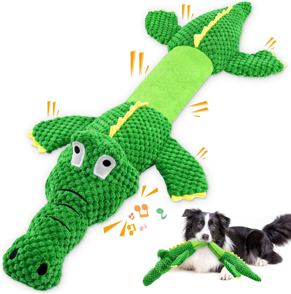 Dog Toys for Aggressive Chewers :Dog Toys for Large Dogs -Tough Interactive Tug