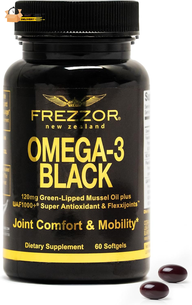 Omega 3 Black for Joint Care & Comfort - New Zealand Green Lipped Musse