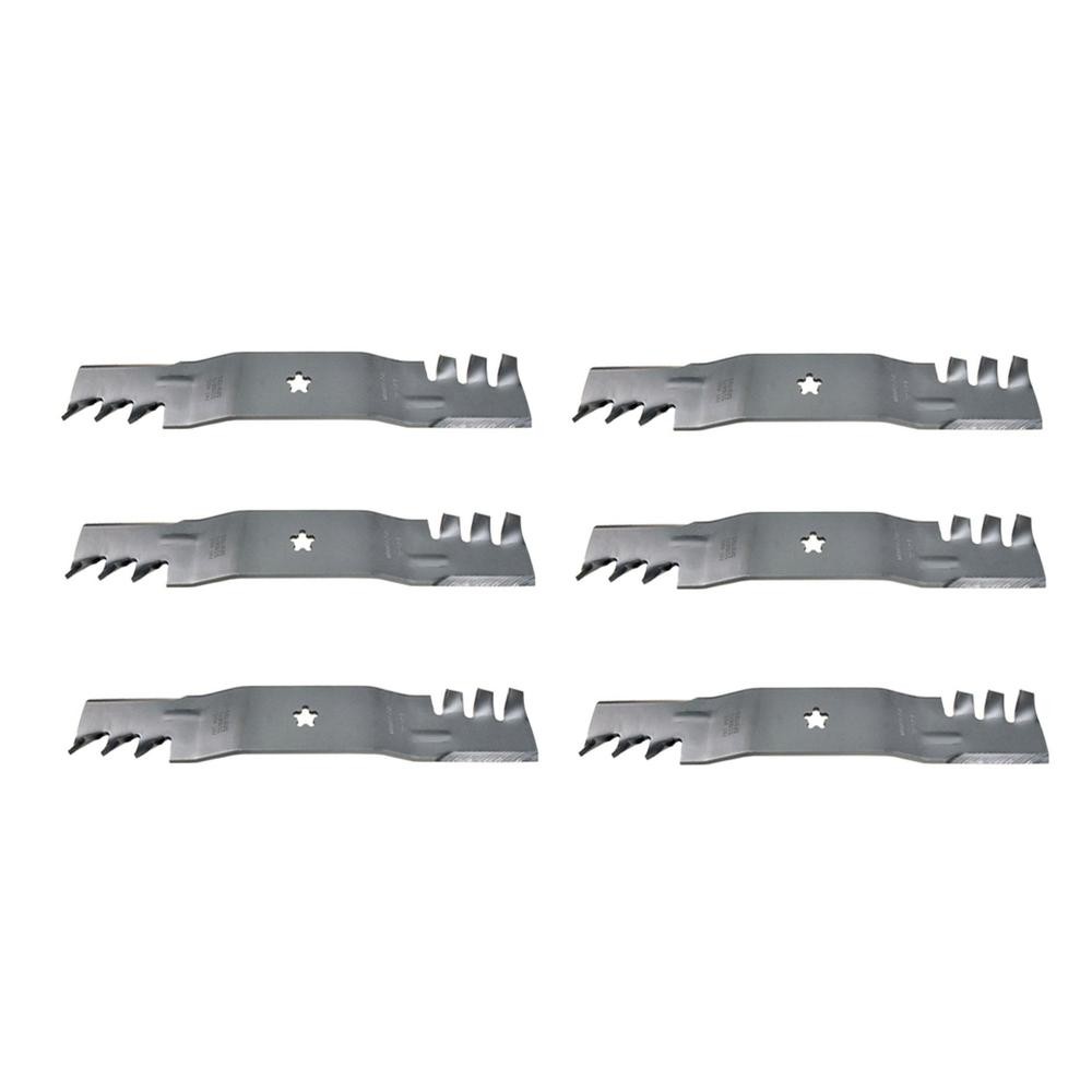 (6) Mulch Mower Blades Fits Craftsman Riding Mower 54