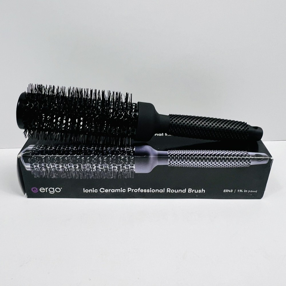 NIB ERGO ER43 Ionic Ceramic Professional Round Brush 