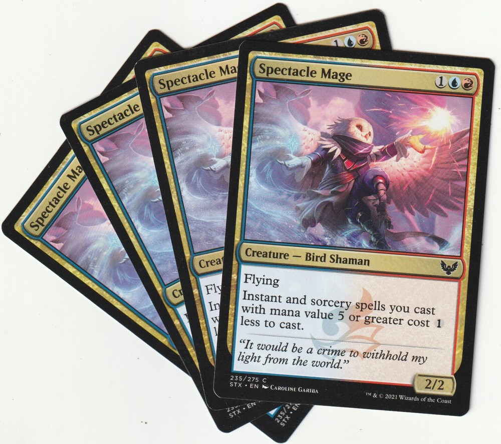 4 MTG Spectacle Mage Creature Playset STX/EN Near Mint Excellent
