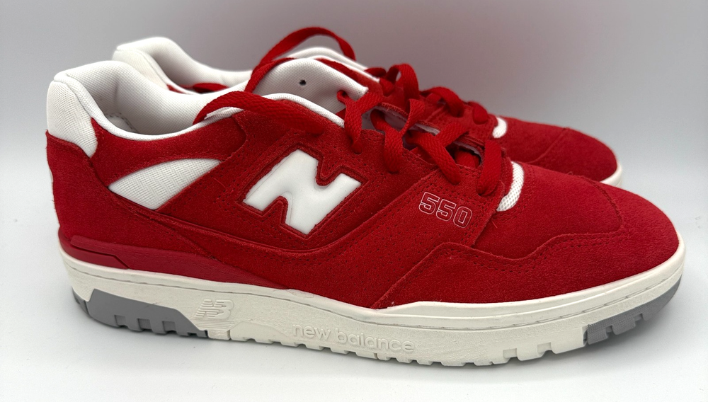 New Balance 550 Shoes Mens 11 D Suede Pack Team Red BB550VND