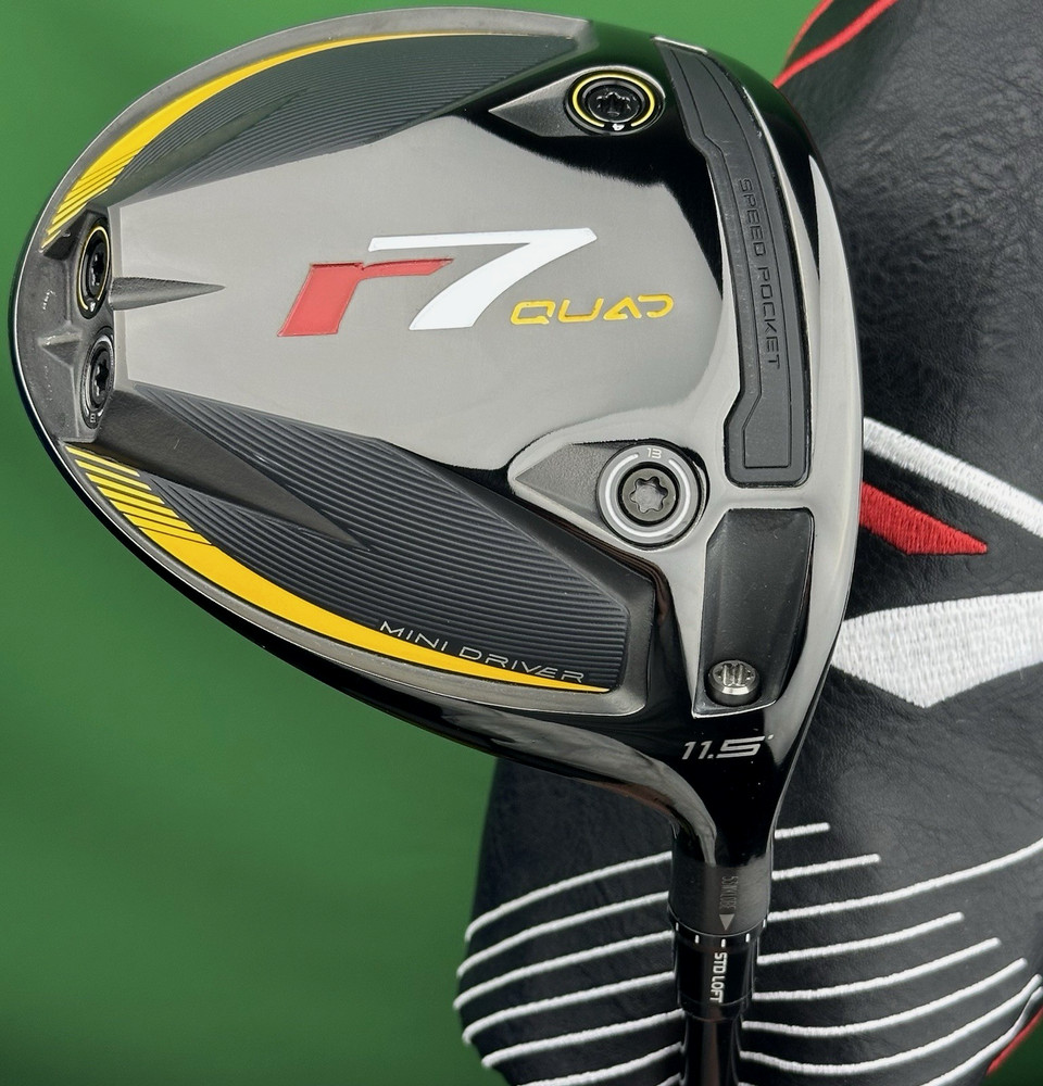 TaylorMade r7 Quad Mini Driver 11.5* Degrees Fujikura Speeder Regular MINT!