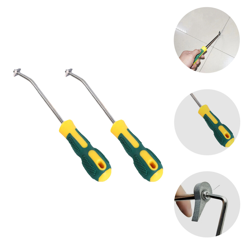 2-Piece Tile Slotter Floor Grout Remover and Caulking Tool Set