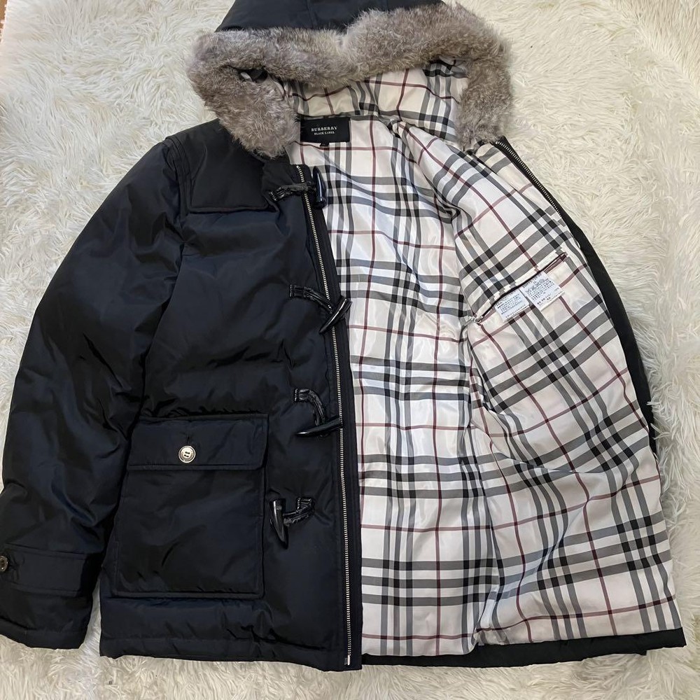 Burberry Black Label Duffle Down Nova Check XL F/S from Japan