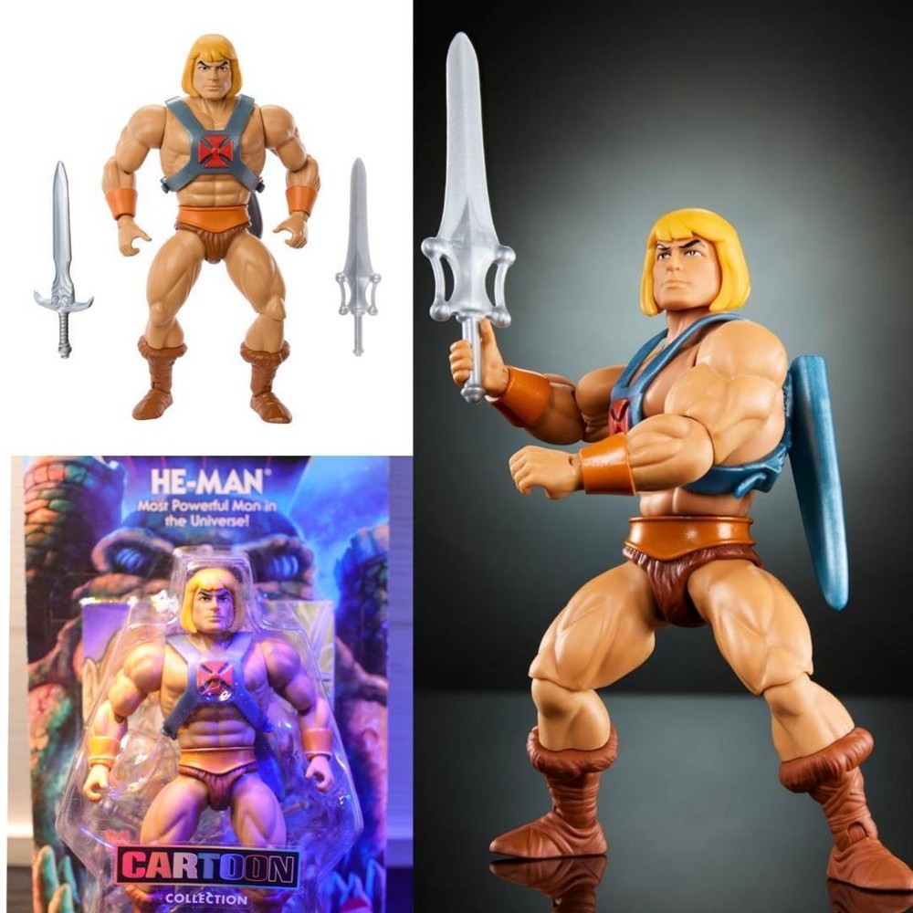Mattel He-Man 14cm 2 Cartoon Swords With Mini Comic Motu