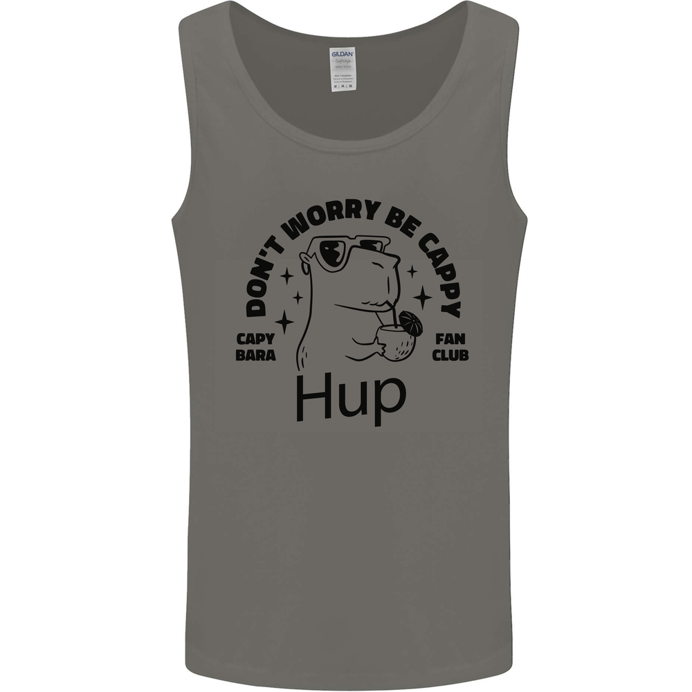 Capybara Be Cappy Funny Mens Vest Tank Top