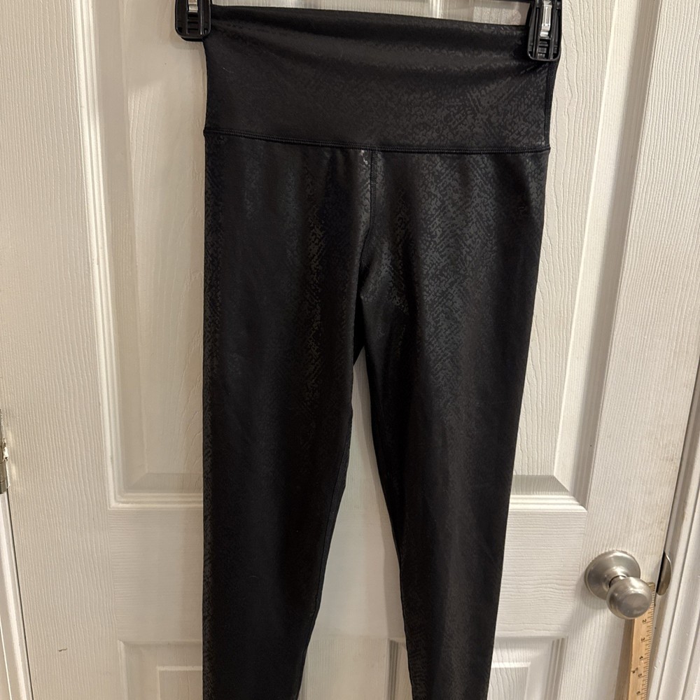 Aerie Women's Offline Skinny Ankle Leggings Geometric Black Medium