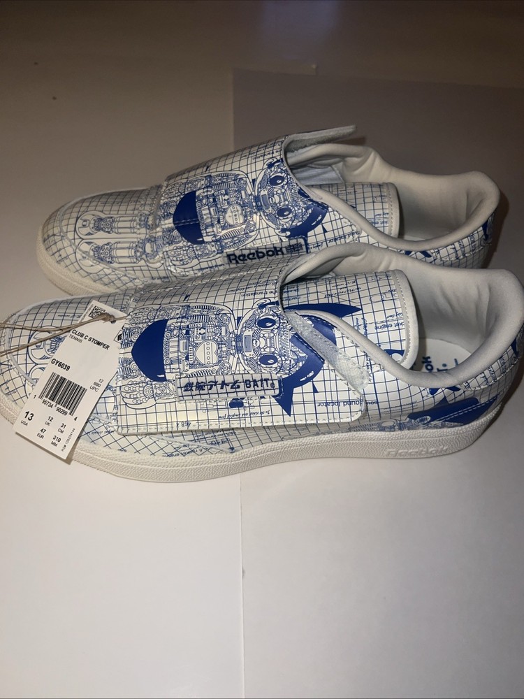 Reebok BAIT x Astro Boy x Club C Stomper Blueprint - Size 13 Men’s NEW