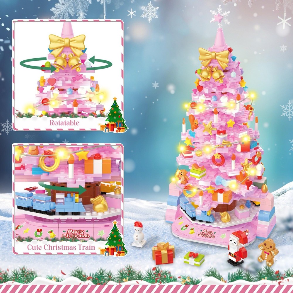 1188-Piece Tokmoc No.70001 Christmas Tree Building Blocks Set