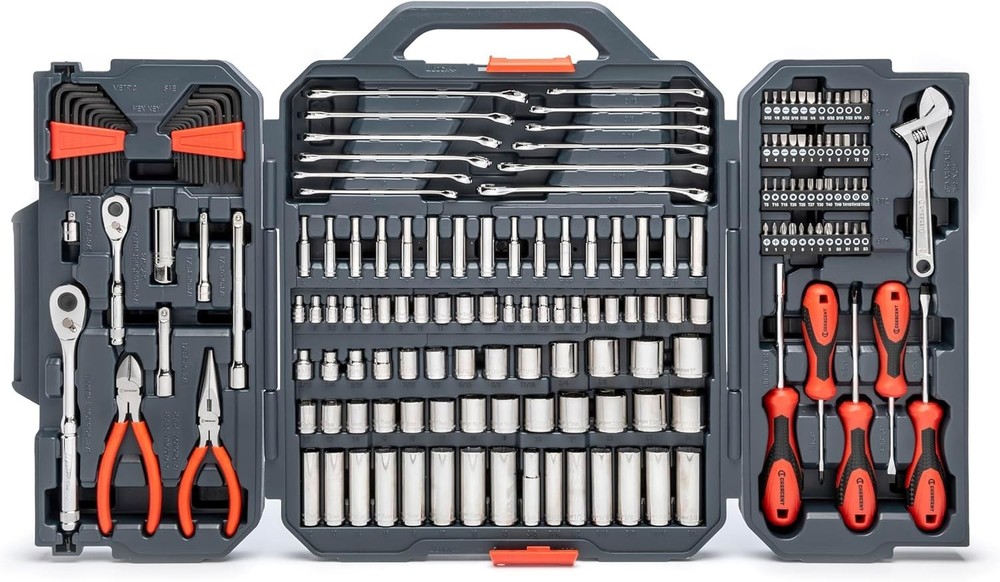Crescent 180 Piece Professional Tool Set in Tool Storage Case - CTK180