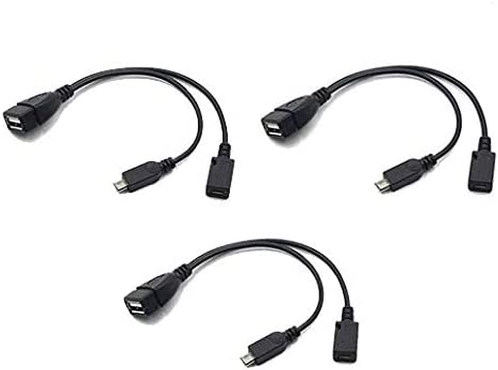 3-Pack OTG Cables Compatible with Fire Stick 4K and Fire TV