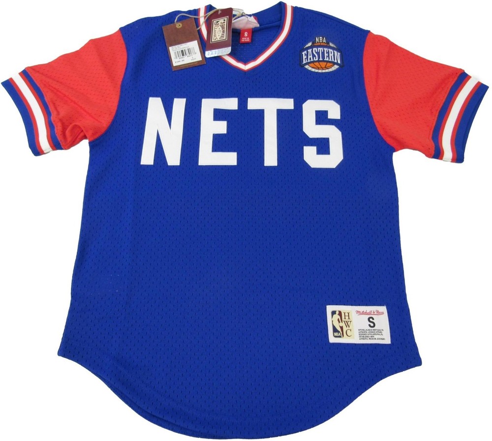 New Jersey Nets Men Sizes Mitchell & Ness V-Neck Eastern Conference Jersey $100