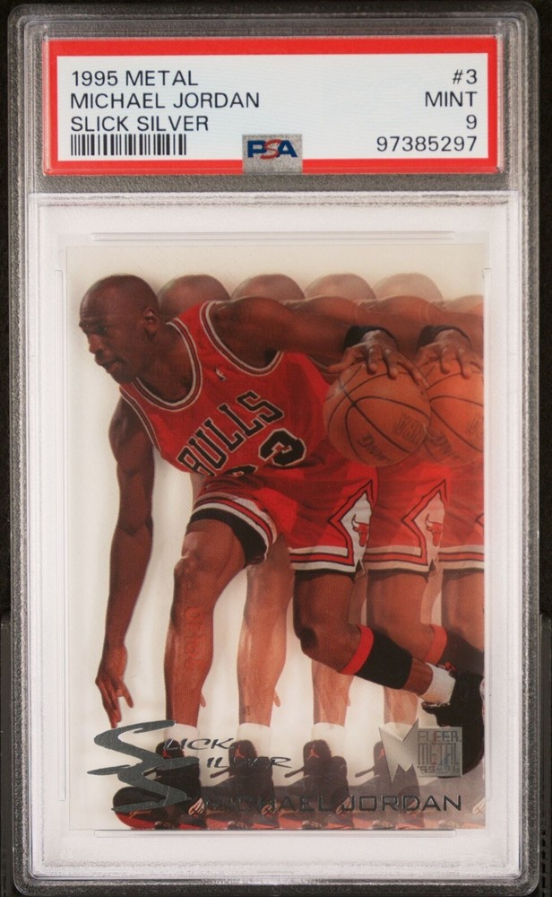 1995-96 Metal - #3 (Slick Silver) Michael Jordan (Nice Card!)