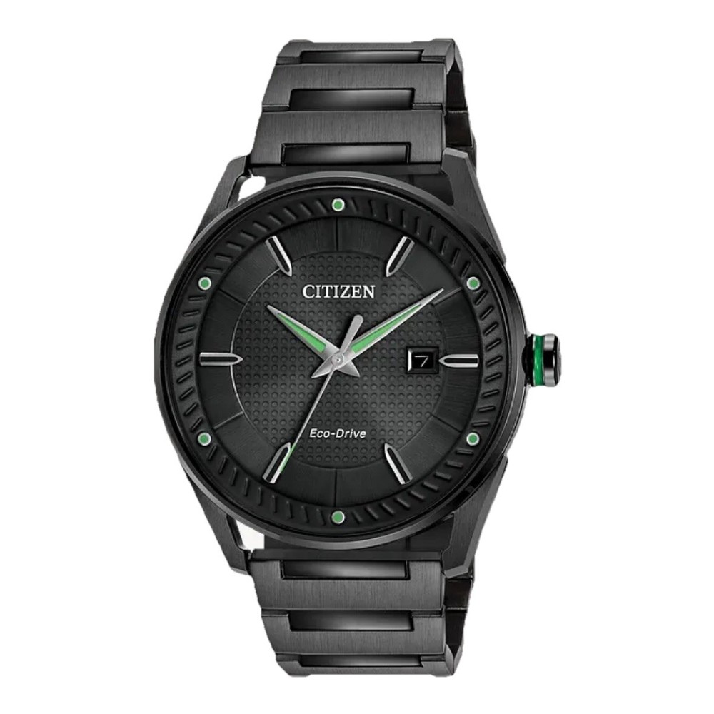 Citizen Eco-Drive Men's DRV CTO  Black ION Plated Stainless Watch BM6985-55E
