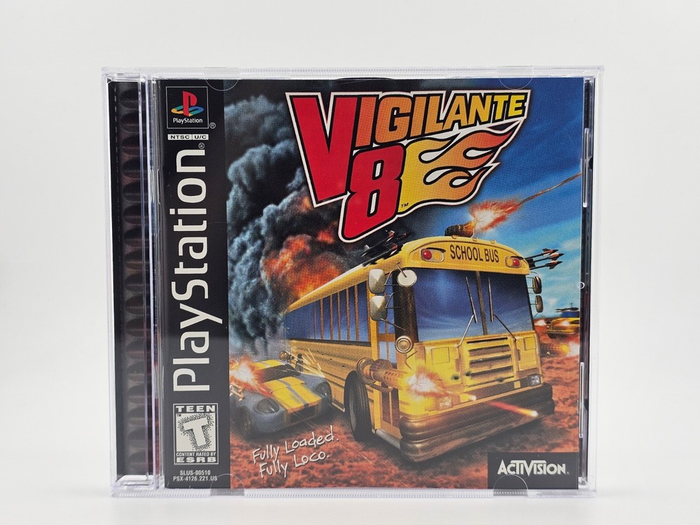 Sony Playstation 1 PS1 Vigilante 8 CIB Cleaned & Tested