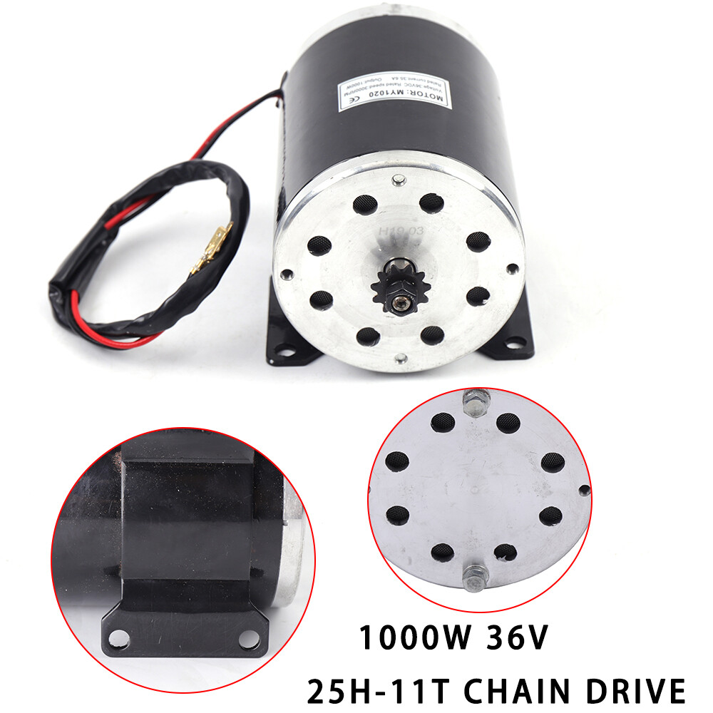 MY1020 1000W 36V Brushed DC Electric Motor For Mini Bike Quad Go-Kart E-Bike DIY