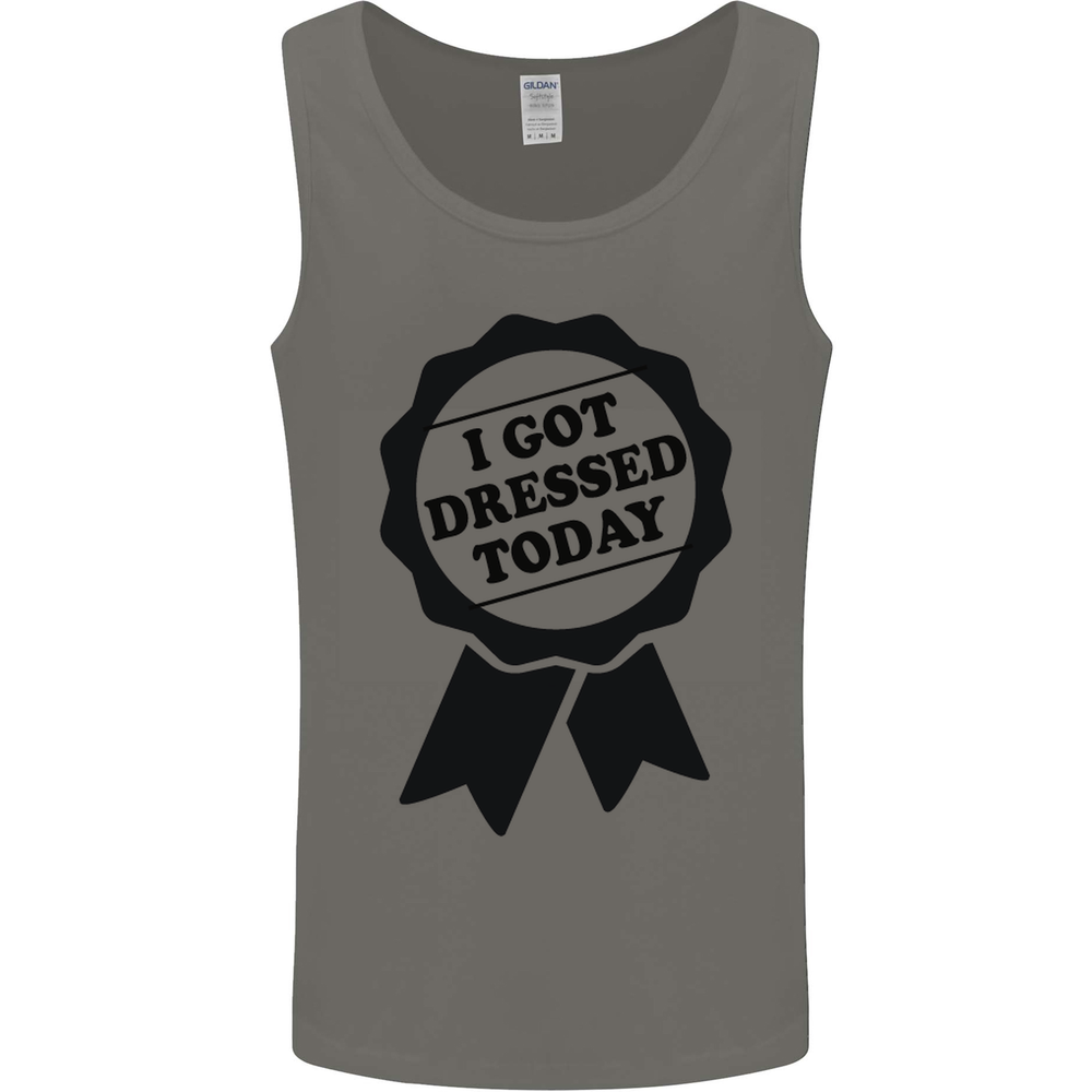 I Got Dressed Today Antisocial Funny Gamer Mens Vest Tank Top