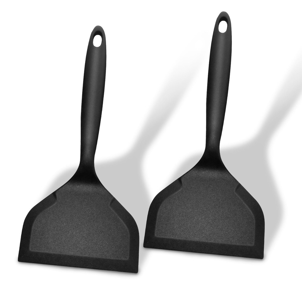 Silicone Spatula Turner Wide pancake flipper, Non Stick Egg Flipper Spatula B...