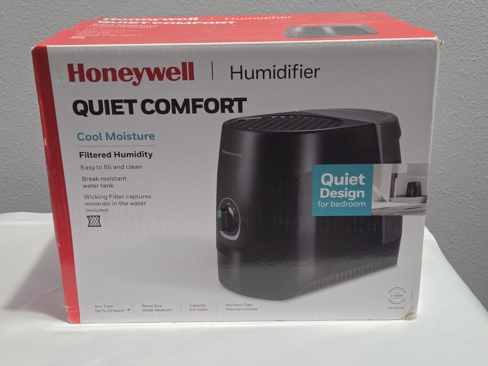 Honeywell 0.8 Gal.  Small Size Room Cool Mist Humidifier HEV-320B