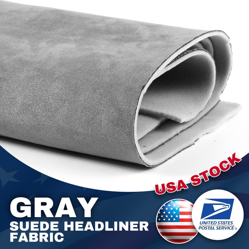 Auto Suede Headliner Fabric Foam Backed Easy Recover Car Roof Trunk Lining DIY