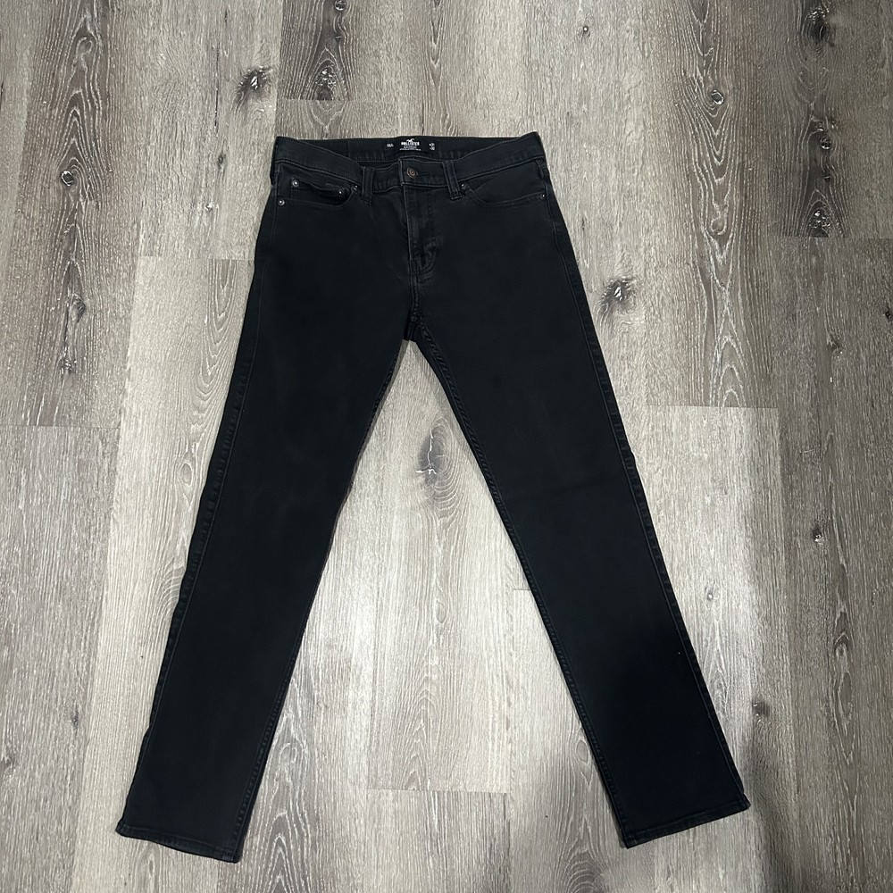 mens hollister black slim straight jeans