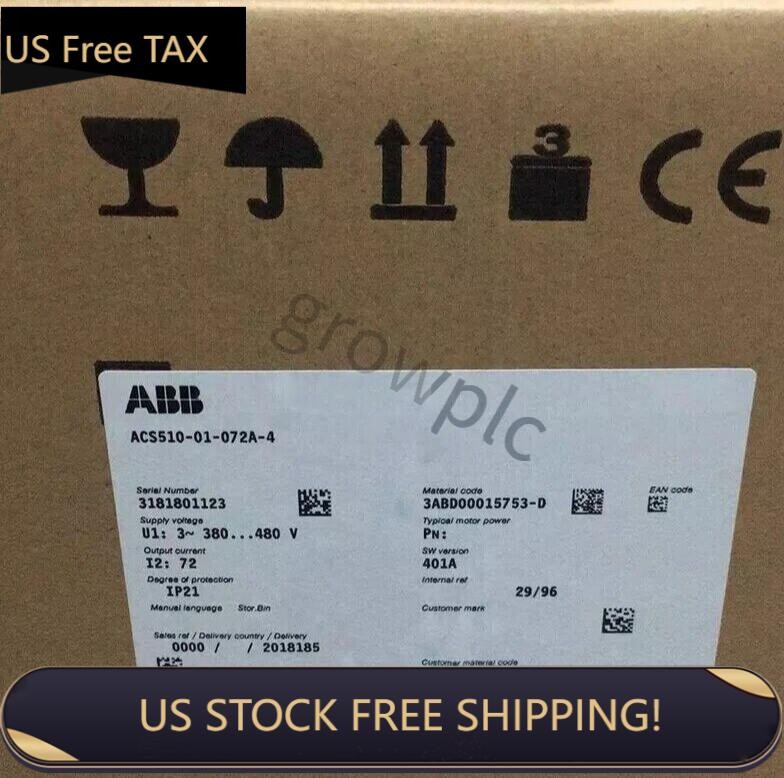 1PCS NEW ACS510-01-072A-4 ABB Frequency Converter ACS510-01-072A-4 No Keypad