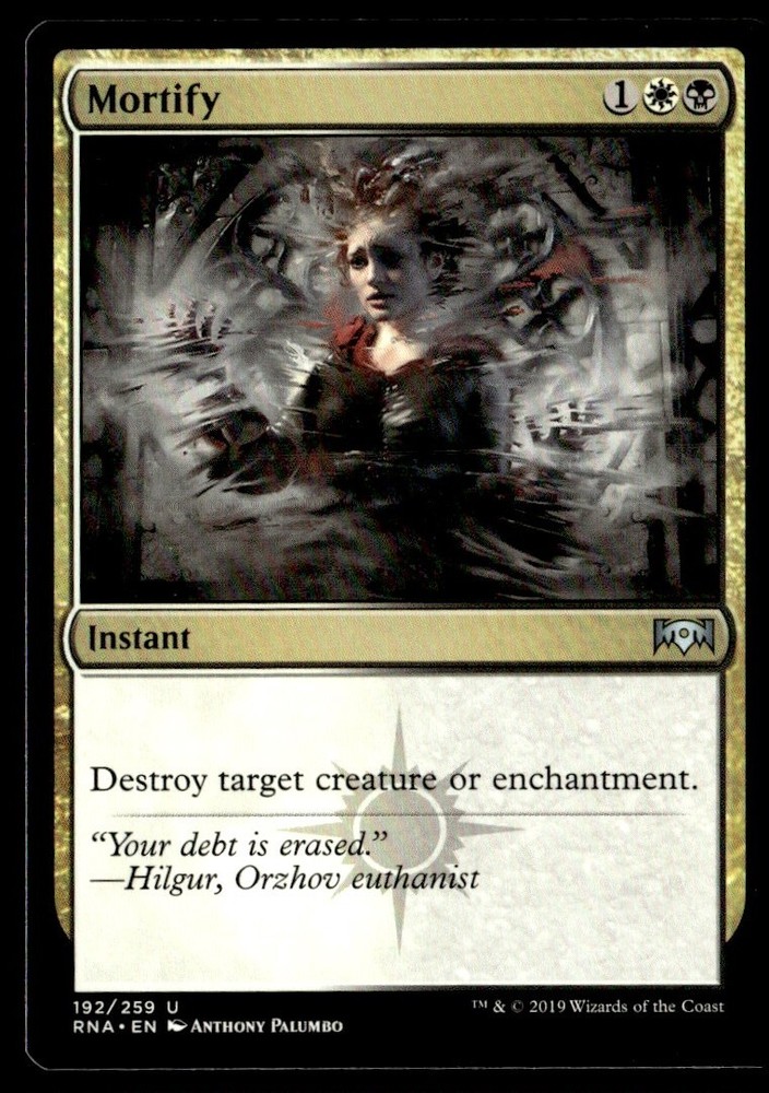 2019 Ravnica Allegiance Promos Mortify Promo/Uncommon #192