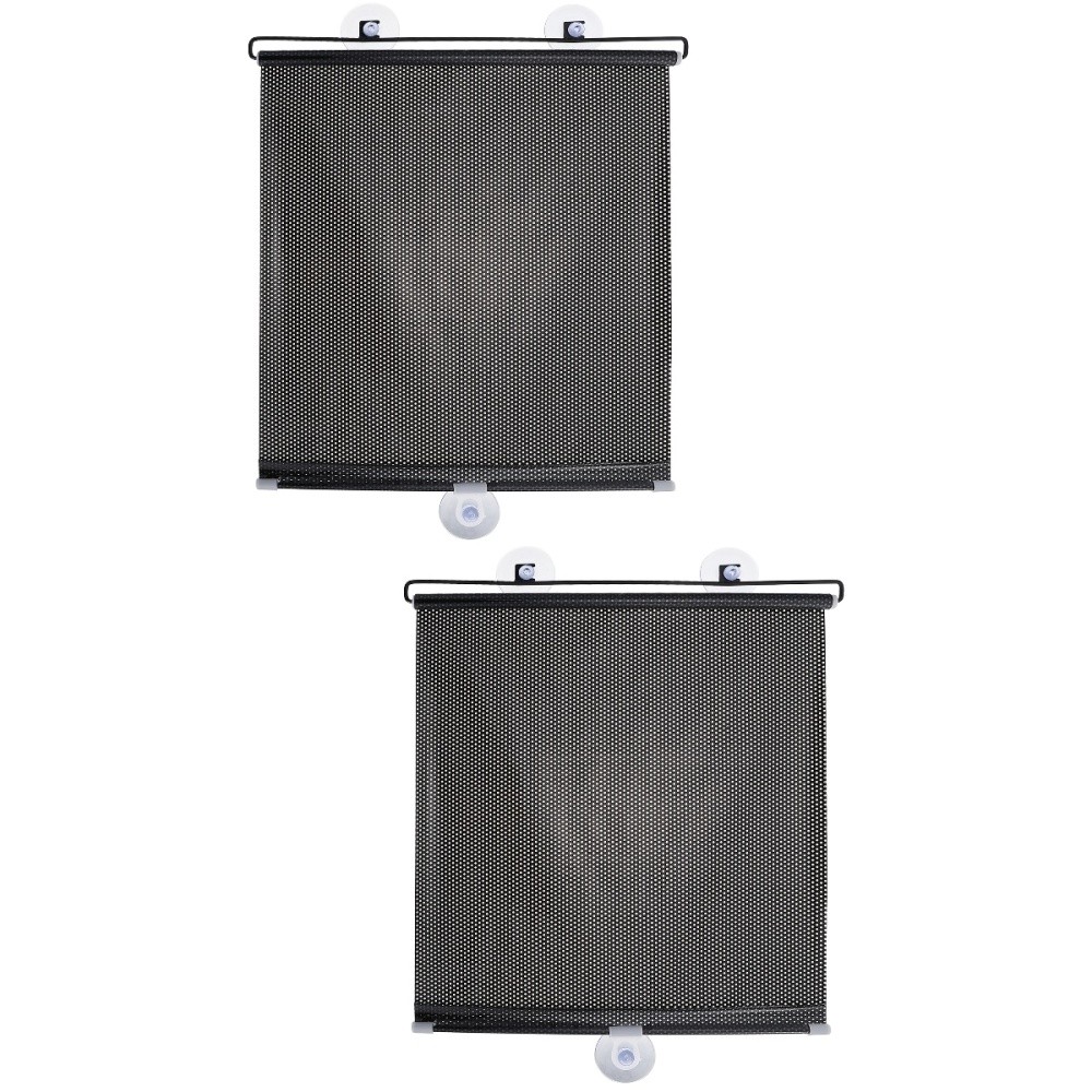 2 Sets Blackout Roller Blinds for Baby with Suction Cup Window Shades