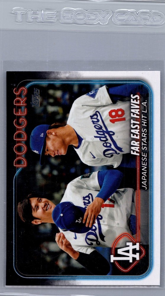 2024 Topps Shohei Ohtani Yoshinobu Yamamoto Far Eaves Faves Japanese Stars