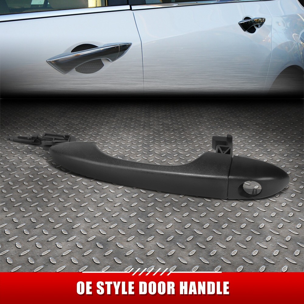 FOR 14-17 JEEP CHEROKEE BLACK TEXTURED FRONT LEFT DOOR PULL HANDLE W/O SMARTKEY