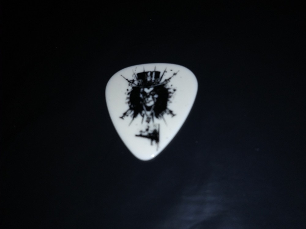 ALICE COOPER Top Hat 2009 Death Concert Tour Custom Stage RaRe GUITAR PICK #7