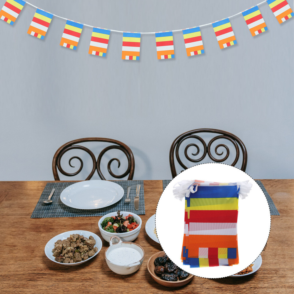 Wind Horse Prayer Flags Buddhist Meditation Colorful Banner Altar Decoration