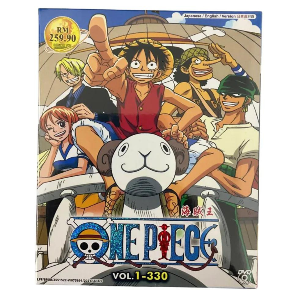 One Piece Anime DVD Box Set Vol 1-330 English Dubbed All Region Compatible