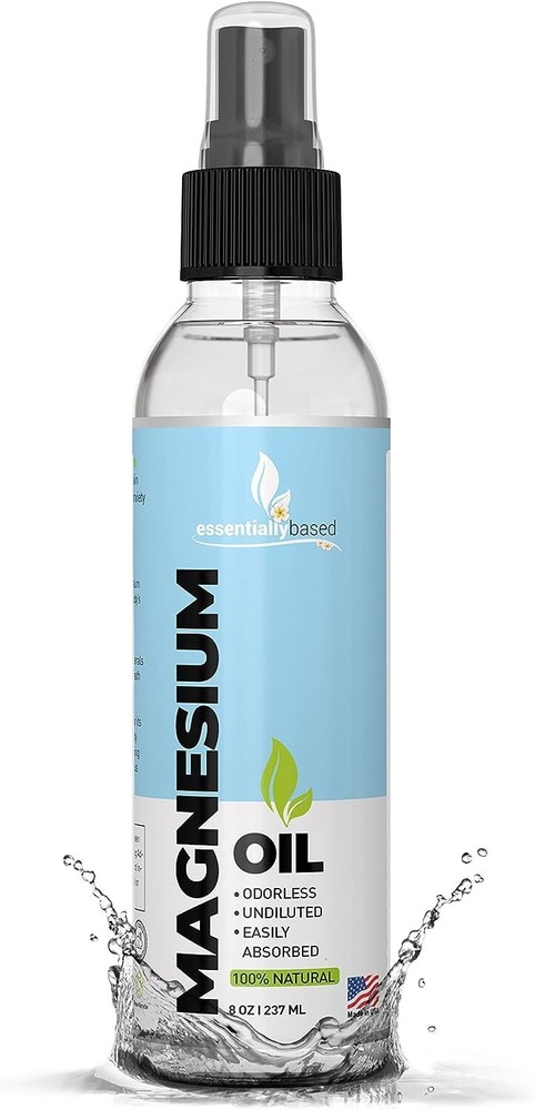 Pure Magnesium Oil Spray 8oz - Extra Strength Topical Magnesium for Wellness