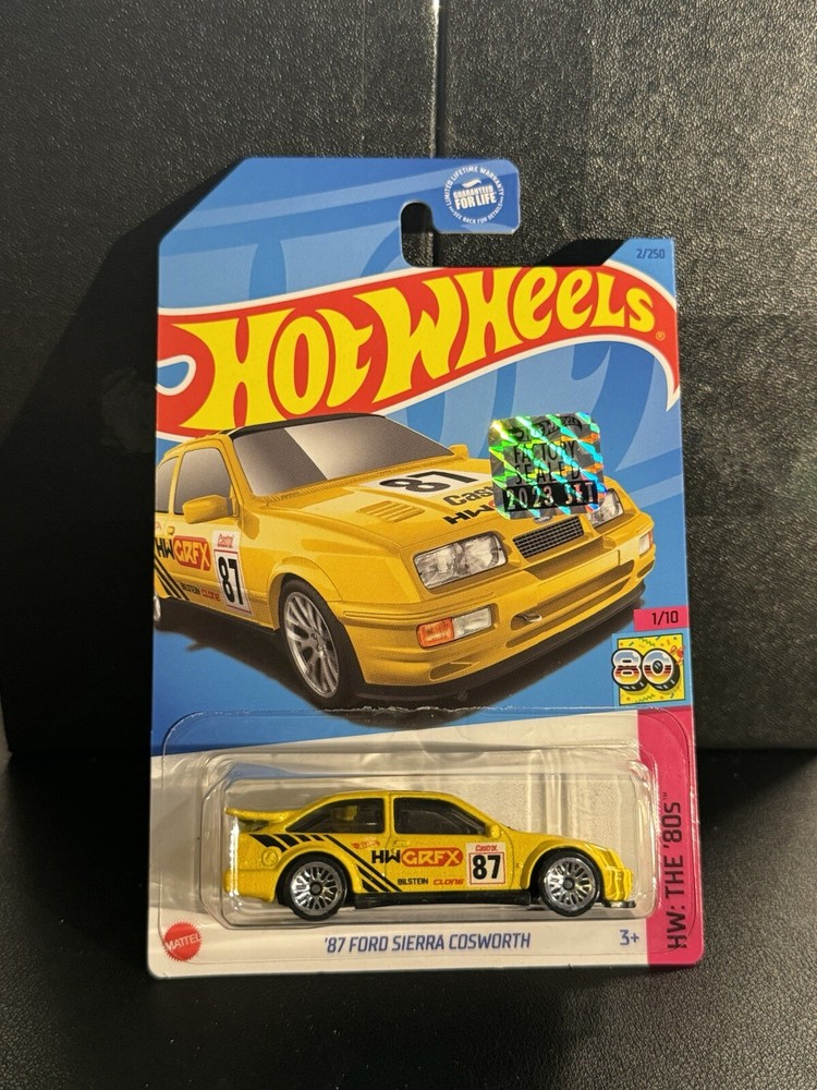 2023 Hot Wheels Kroger Fry Exclusive Yellow '87 Ford Sierra Cosworth *Factory*